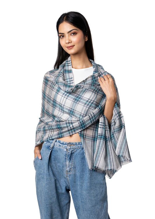 Buy Scarf Tartan Madras Check Design