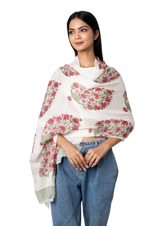 Floral Design Printed Scarf