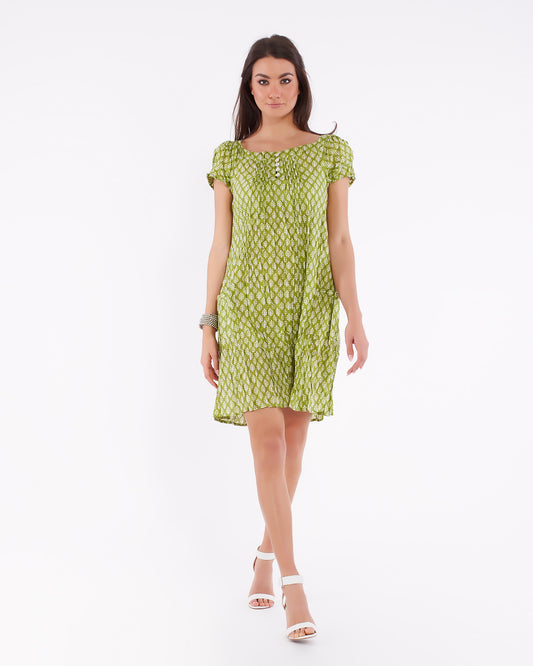 Abito Estivo Corto Da Donna In Cotone Leggero Morbido - COIMBATORE