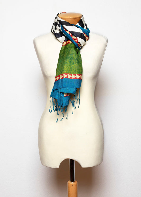 Sciarpa Stola in pura Seta Eri Ahimsa - 004