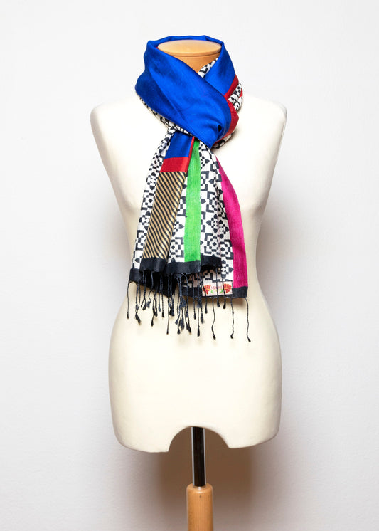 Sciarpa Stola in pura Seta Eri Ahimsa - 001