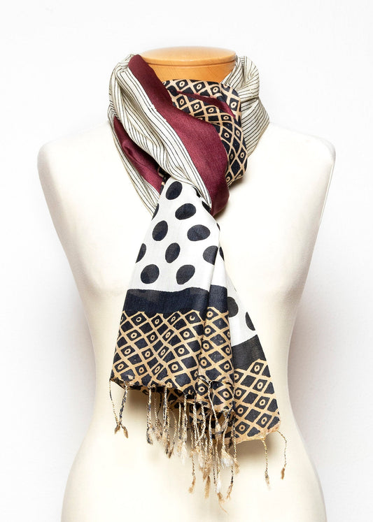 Sciarpa Stola in pura Seta Eri Ahimsa - 019