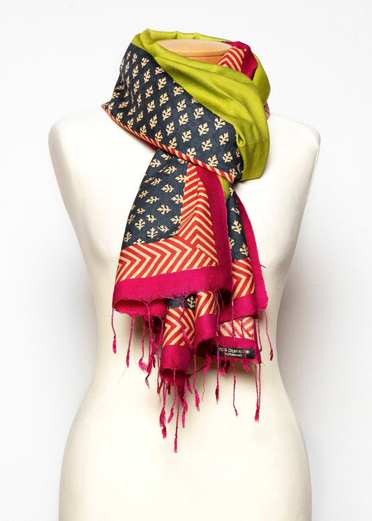 Sciarpa Stola in pura Seta Eri Ahimsa - 017