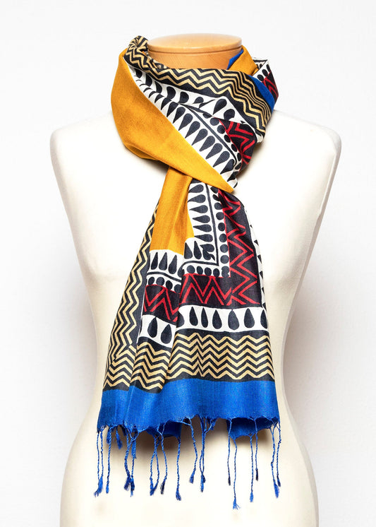 Sciarpa Stola in pura Seta Eri Ahimsa - 021