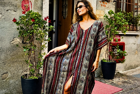 Kaftano Indiano Block Print: L'antica arte del Rajasthan nel tuo guardaroba estivo