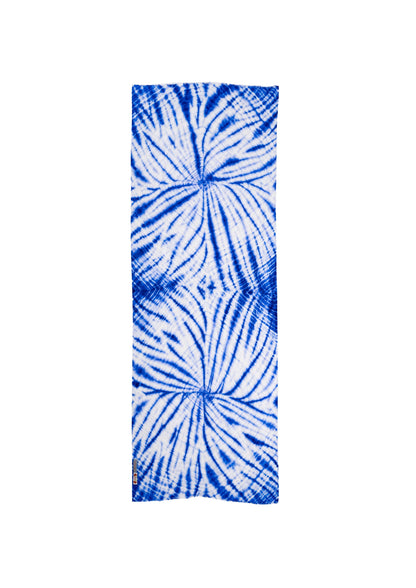 Scialle in Lana e Seta Tie&Dye colore Blu: Un Capolavoro di Eleganza Artigianale