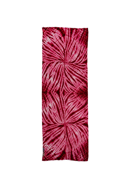 Red Wool and Silk Tie&amp;Dye Shawl: A Masterpiece of Artisan Elegance