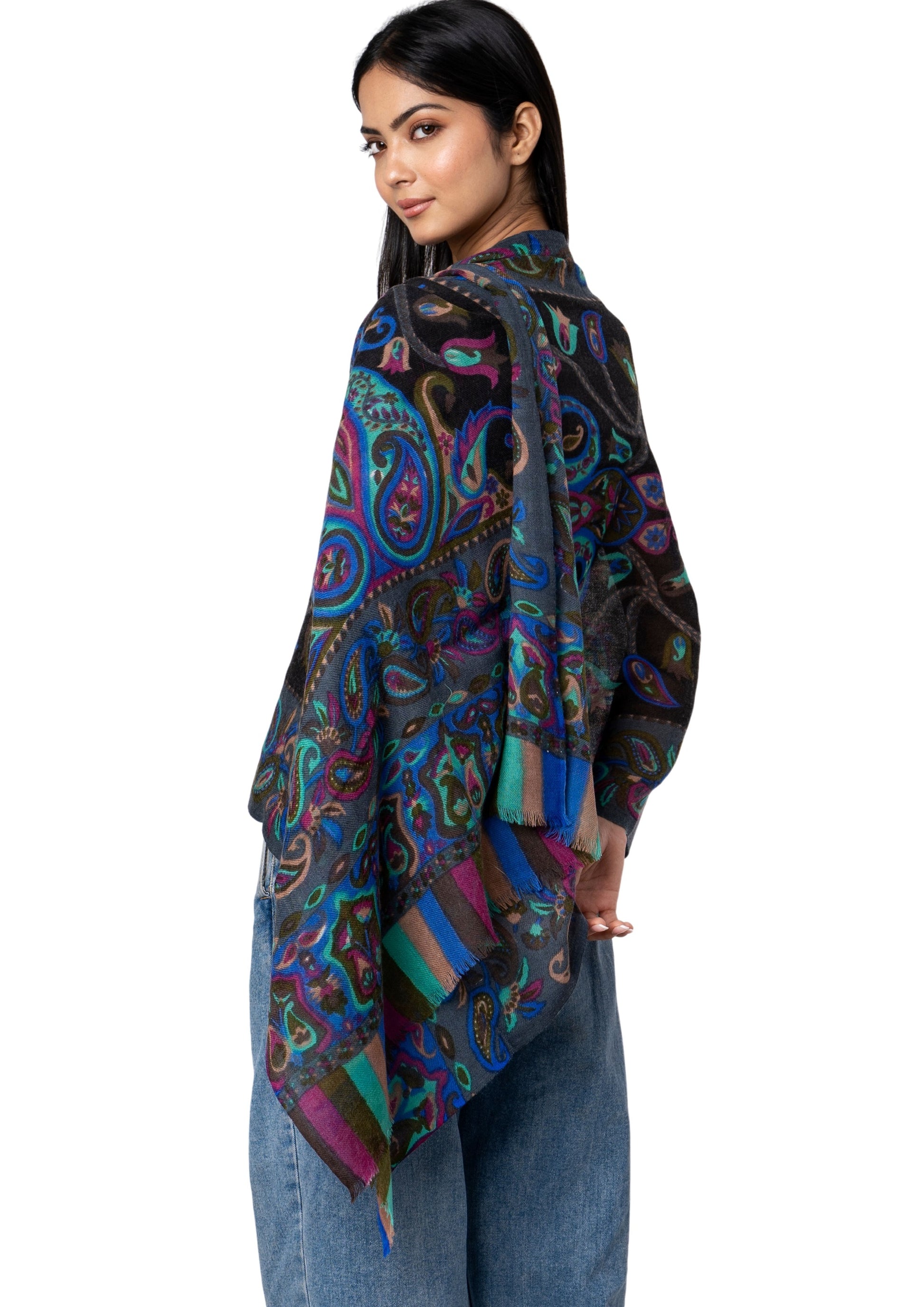 Scarf Outfit Sciarpa Grande Grande Unita Scarf Cashmere Camel Loro