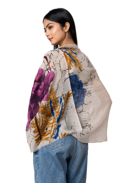Colorful and eco-sustainable handcrafted pure soft wool scarf