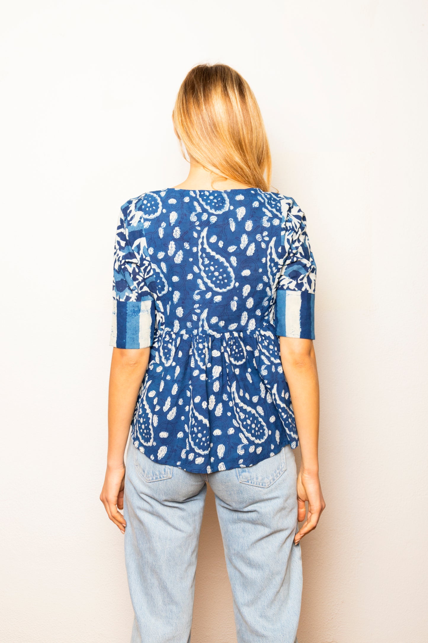 Women's Summer Cotton Blouse Shirt 