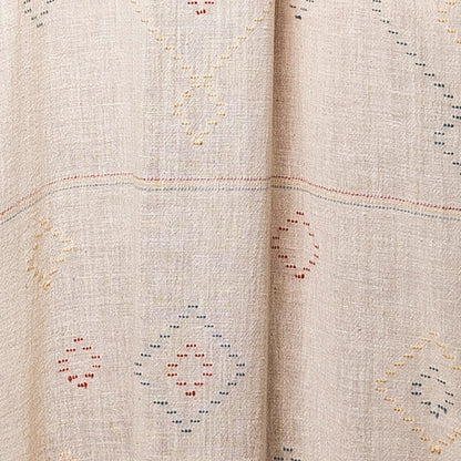 Women's sleeveless long dress in hand-spun cotton created on a manual loom - KALU027