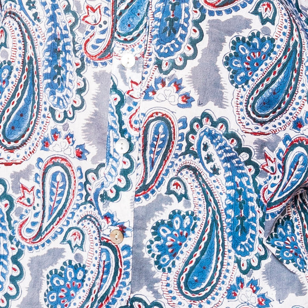 Camicia da donna in tessuto di cotone indiano free size - 23MA028