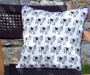 Set of 2 cotton fabric pillow covers - TAPI