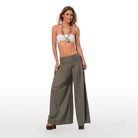 Elegant Summer Trousers In Pure Cotton With Elastic Waistband