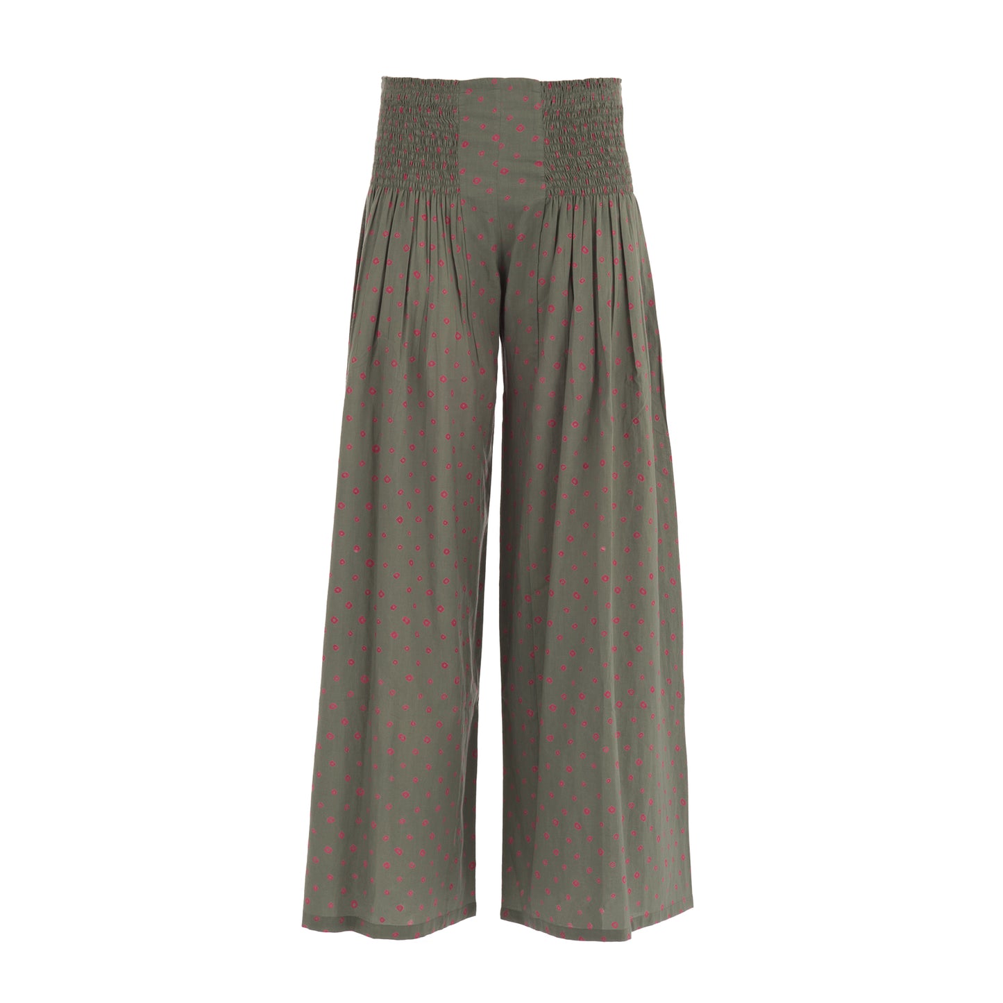 Elegant Summer Trousers In Pure Cotton With Elastic Waistband