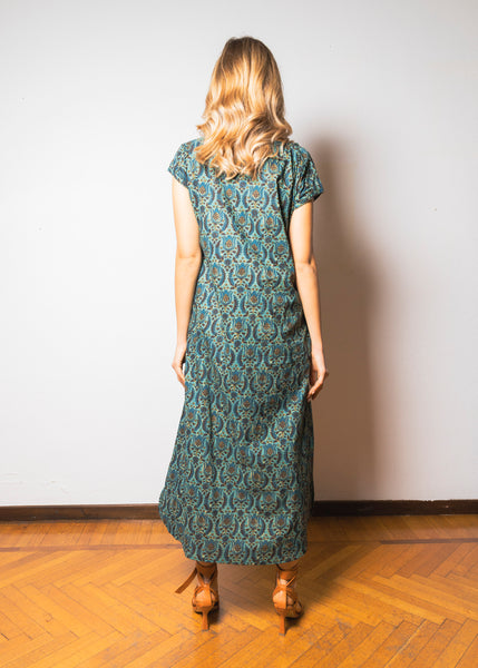 Elegant long cotton dress for women - MYTHRI018