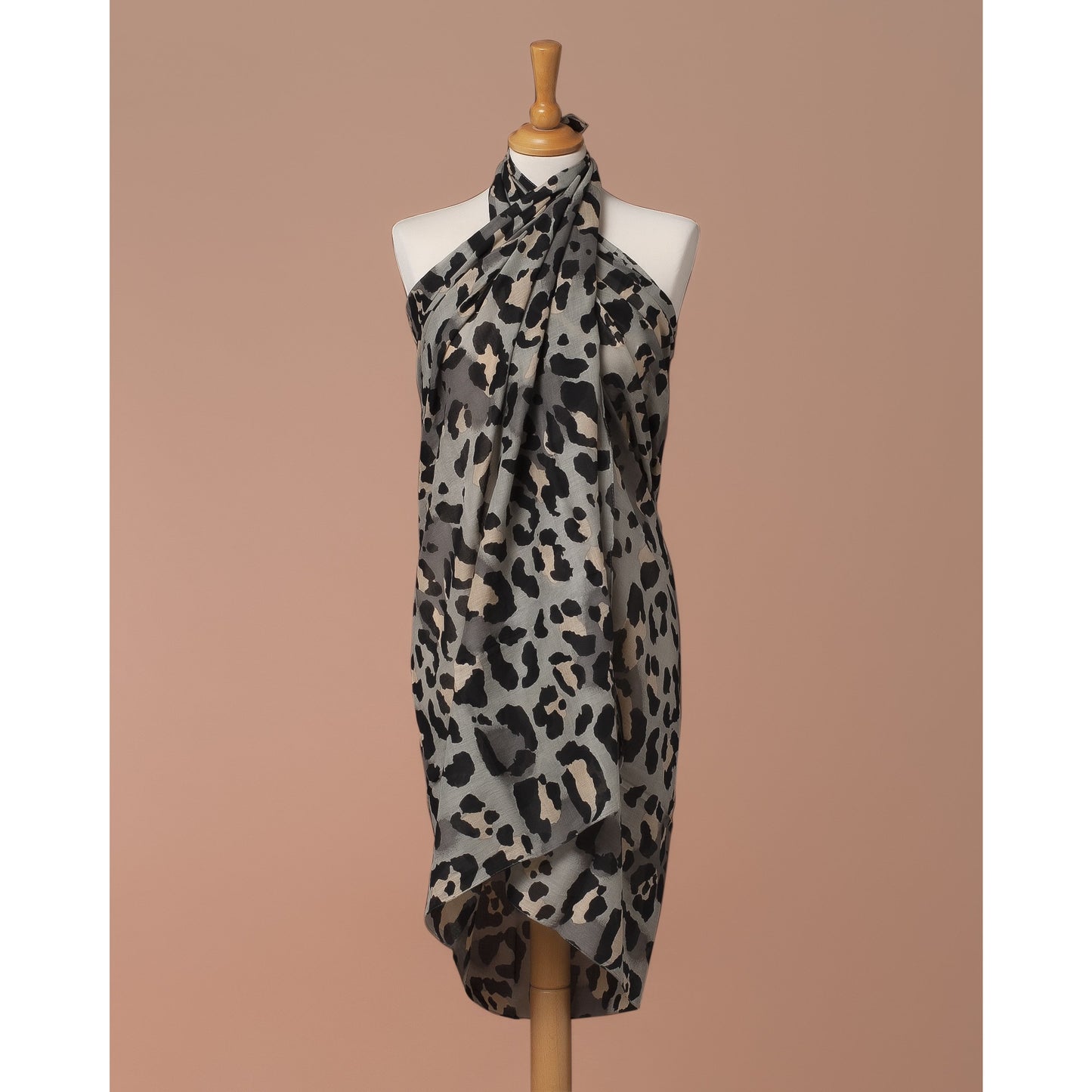 Sarong Pareo - LEOPARD GREY