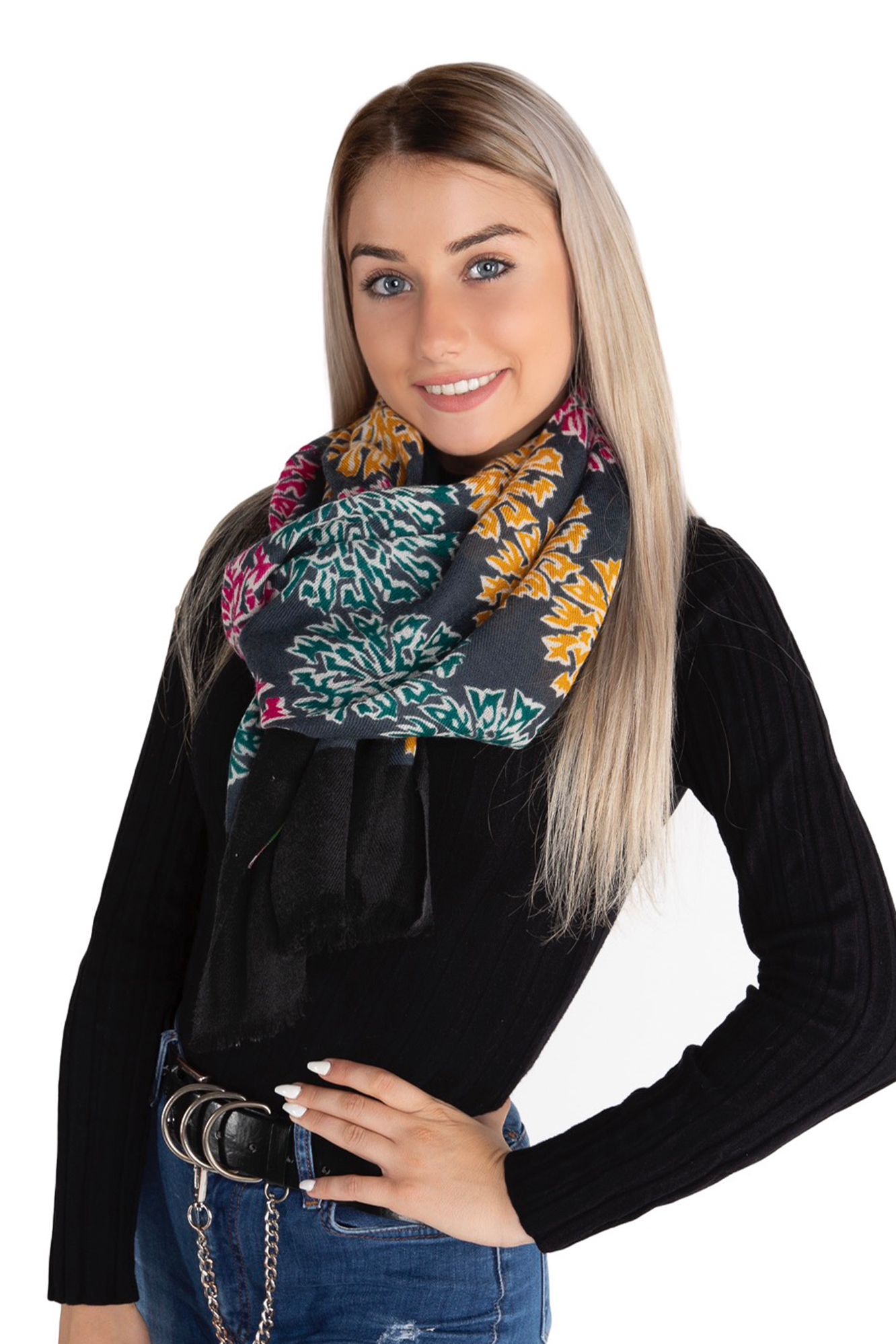 Wool and silk scarf - MARISA