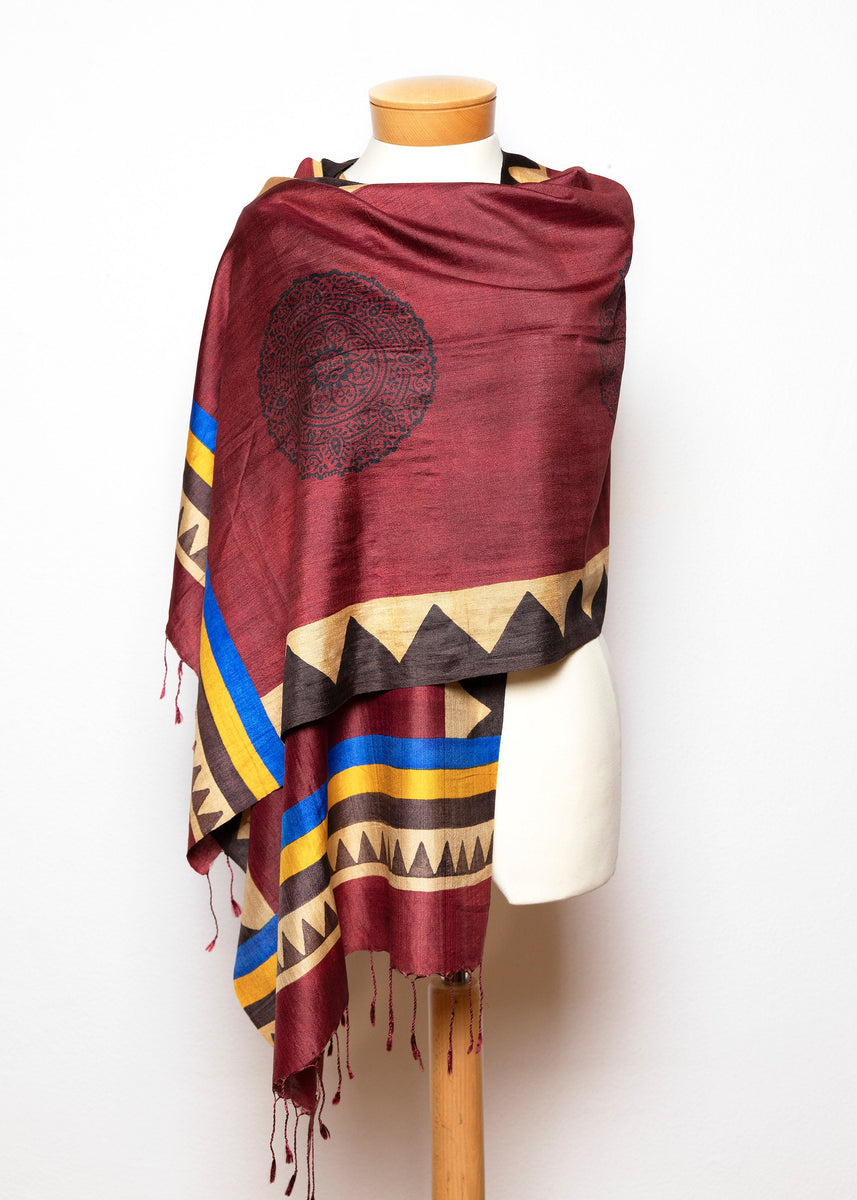 Sciarpa Artistica Collezione VII Sciarpa In Seta Pura 100% Gelso - Foto 9