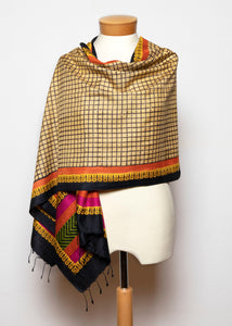 Eri Ahimsa Pure Silk Stole Scarf - 005