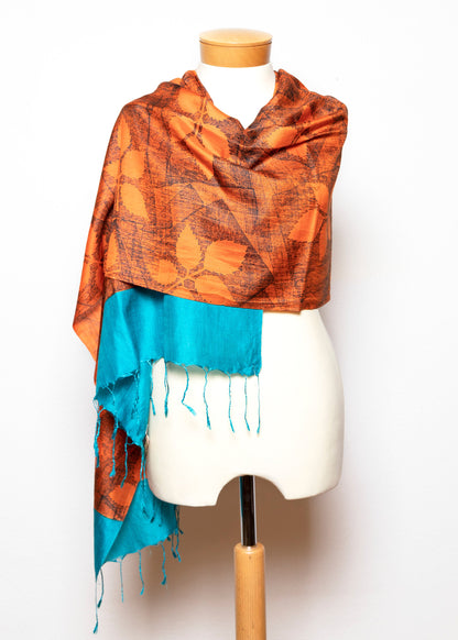 Eri Ahimsa Pure Silk Stole Scarf - 013